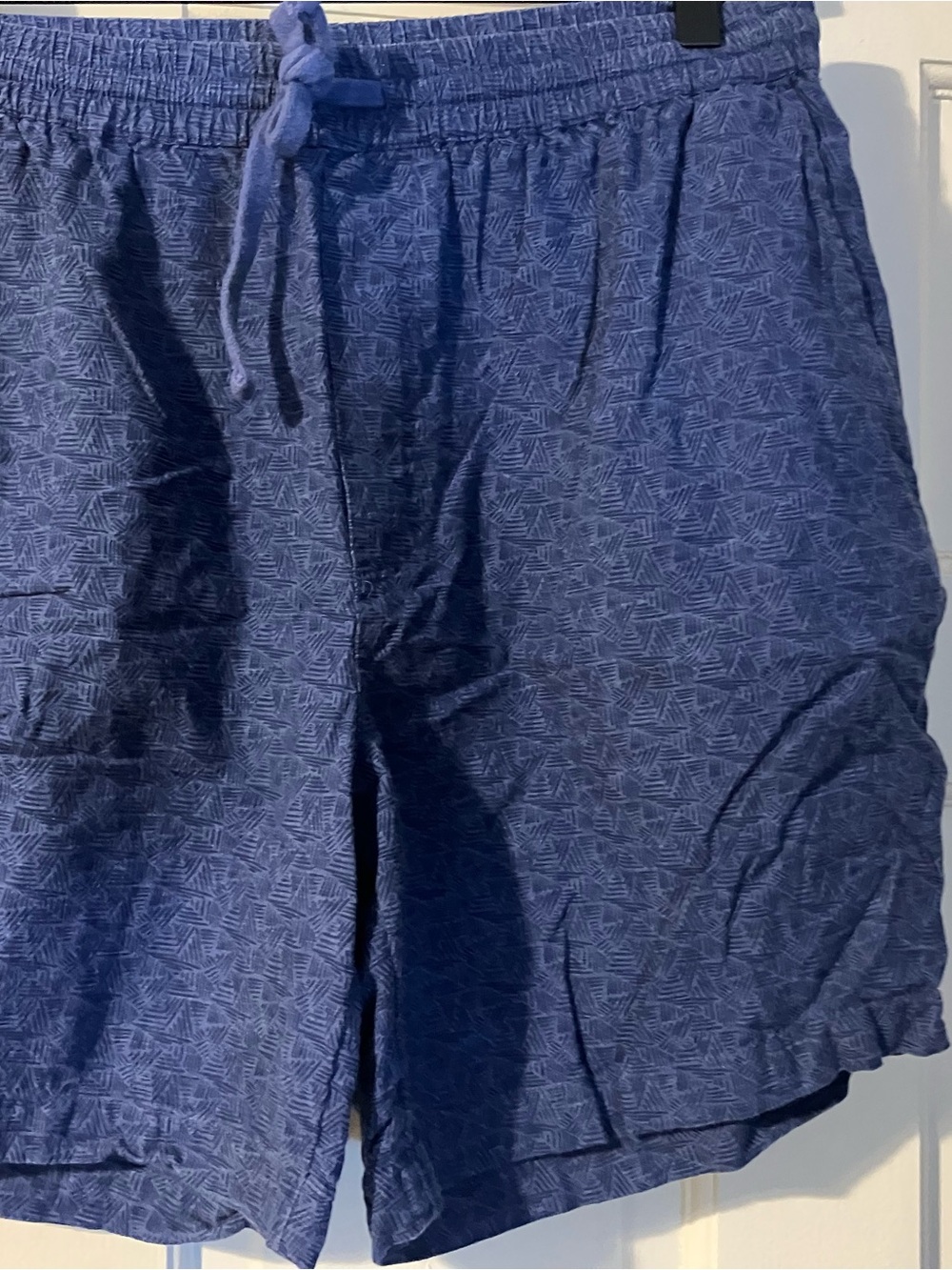 Vineyard Vines Navy Blue Geometric Drawstring Shorts